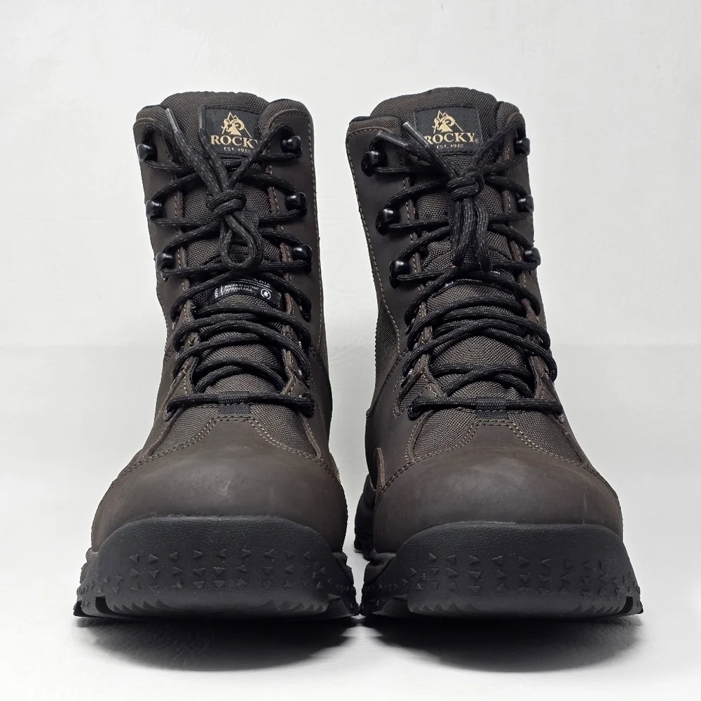 Rocky Wildcat Men’s Waterproof Hunting Boots Size 9M Brown 400G Insulated New